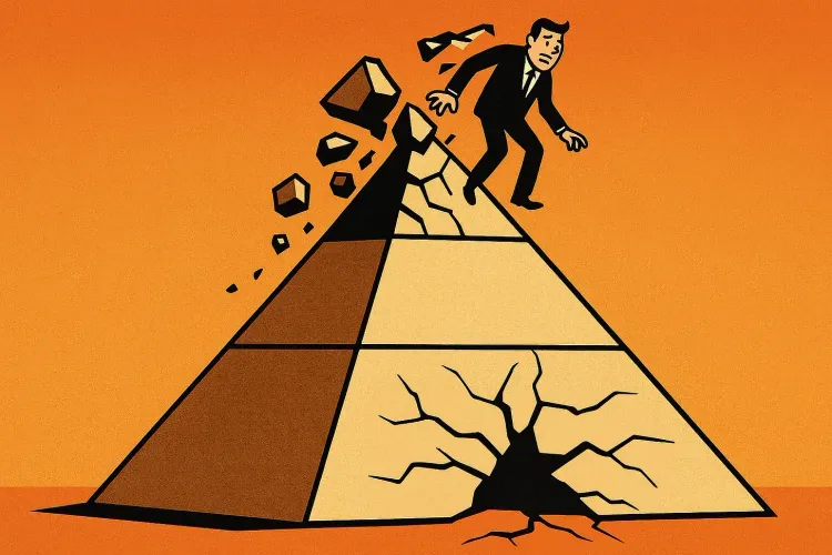 A nova pirâmide hierárquica: quando a IA começa a corroer o topo