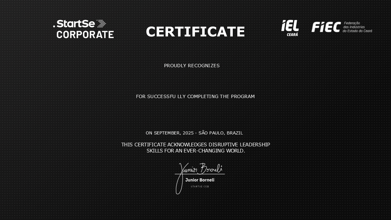 Certificado StartSe