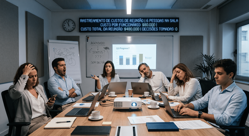 o custo das reuniões que some do orçamento